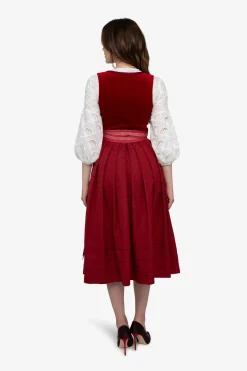 SPORTALM Dirndl*Dirndl mit rotem Samt