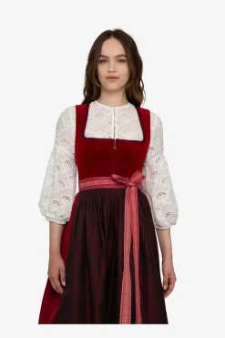 SPORTALM Dirndl*Dirndl mit rotem Samt
