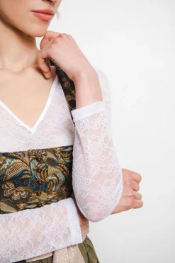 SPORTALM Blusen*Dirndlbluse mit verkürzten Ärmeln