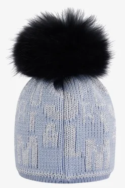 Damen SPORTALM Accessoires|Mützen / Kappen*Grobstrickmütze mit Echtpelz-Bommel