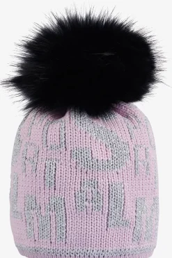 Damen SPORTALM Accessoires Mit Pelz|Accessoires Mit Pelz*Grobstrickmütze mit Echtpelz-Bommel