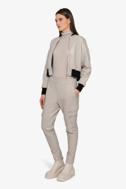 SPORTALM Jacken / Blazer*Lederimitat-Jacke mit Stehkragen