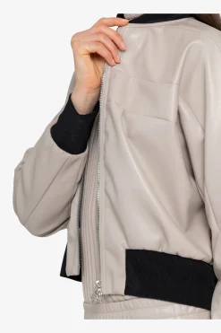 SPORTALM Jacken / Blazer*Lederimitat-Jacke mit Stehkragen