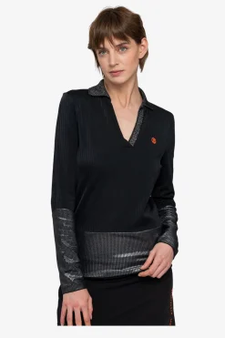 SPORTALM Shirts / Tops*Poloshirt mit V-Ausschnitt