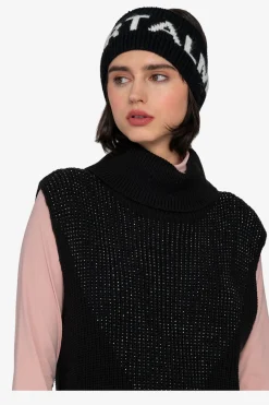 SPORTALM Strick*Ärmelloser Long-Pulli mit Stehkragen