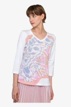 SPORTALM Shirts / Tops*Shirt mit rundem V-Ausschnitt