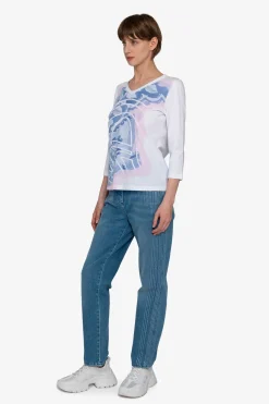 SPORTALM Shirts / Tops*Shirt mit rundem V-Ausschnitt