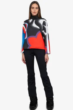 Damen SPORTALM First Layer / Mid Layer*Sweater mit Stehkragen
