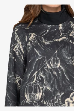 Damen SPORTALM First Layer / Mid Layer*Sweatshirt mit Stehkragen