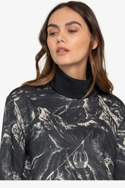 Damen SPORTALM First Layer / Mid Layer*Sweatshirt mit Stehkragen