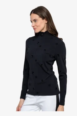 Damen SPORTALM First Layer / Mid Layer*Unterzieher mit Stehkragen