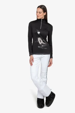 Damen SPORTALM First Layer / Mid Layer*Unterzieher mit Stehkragen