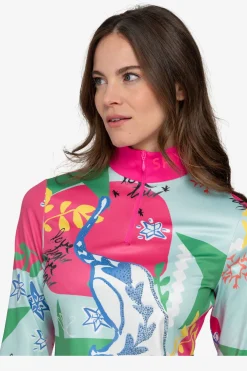 Damen SPORTALM First Layer / Mid Layer*Unterzieher mit Stehkragen