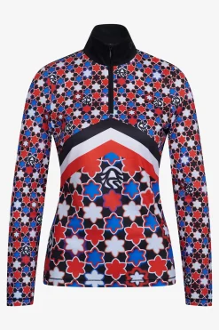 Damen SPORTALM First Layer / Mid Layer*Unterzieher mit Stehkragen