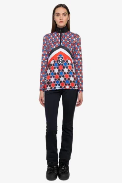 Damen SPORTALM First Layer / Mid Layer*Unterzieher mit Stehkragen