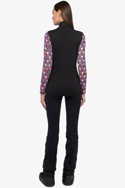 Damen SPORTALM First Layer / Mid Layer*Unterzieher mit Stehkragen