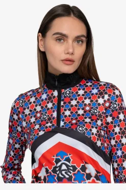 Damen SPORTALM First Layer / Mid Layer*Unterzieher mit Stehkragen
